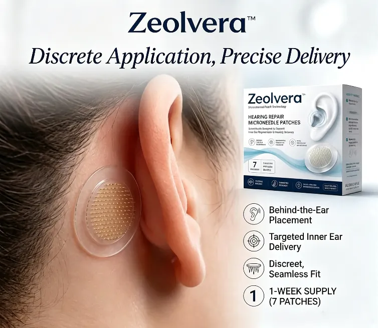 Zeolvera™ HEARING REPAIR MICRONEEDLE PATCHES ✅ Targets Hearing Loss, Tinnitus, Ear Infections, Balance Disorders, and Age-Related Ear Degeneration.