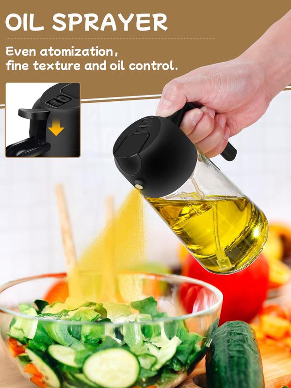 🍳 Revolutionize Your Cooking - 49% OFF - ✨ 2 in 1 Glass Oil Sprayer & Dispenser