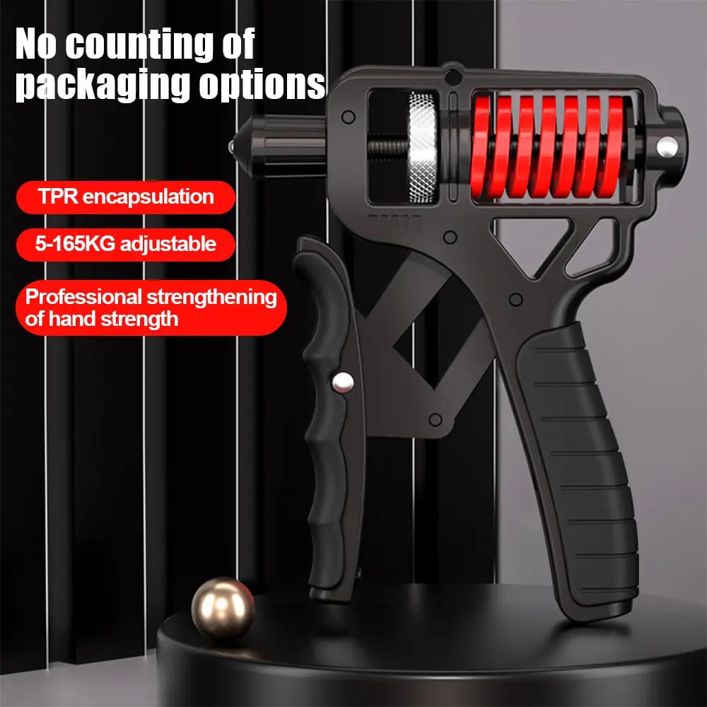 💪 11-364 lbs Hand Grip Strengthener | Forearm Workout Finger Stretcher Grip Ring ✨ Stress Relief for Athletes