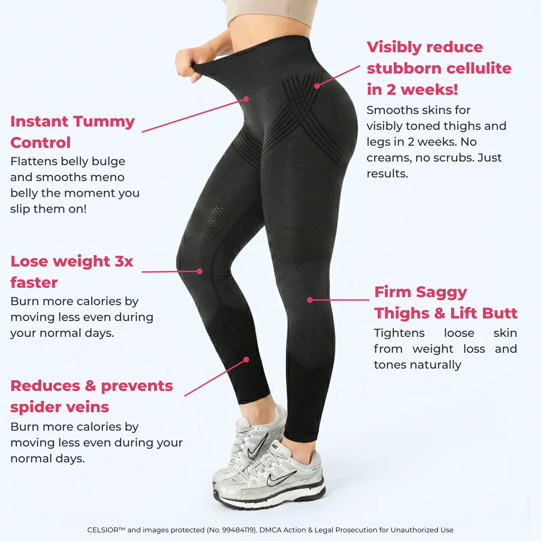 🎁Last day of the promotion🎁High Waisted And Hip Lifting Yoga Elastic Quick Drying Tight Pants