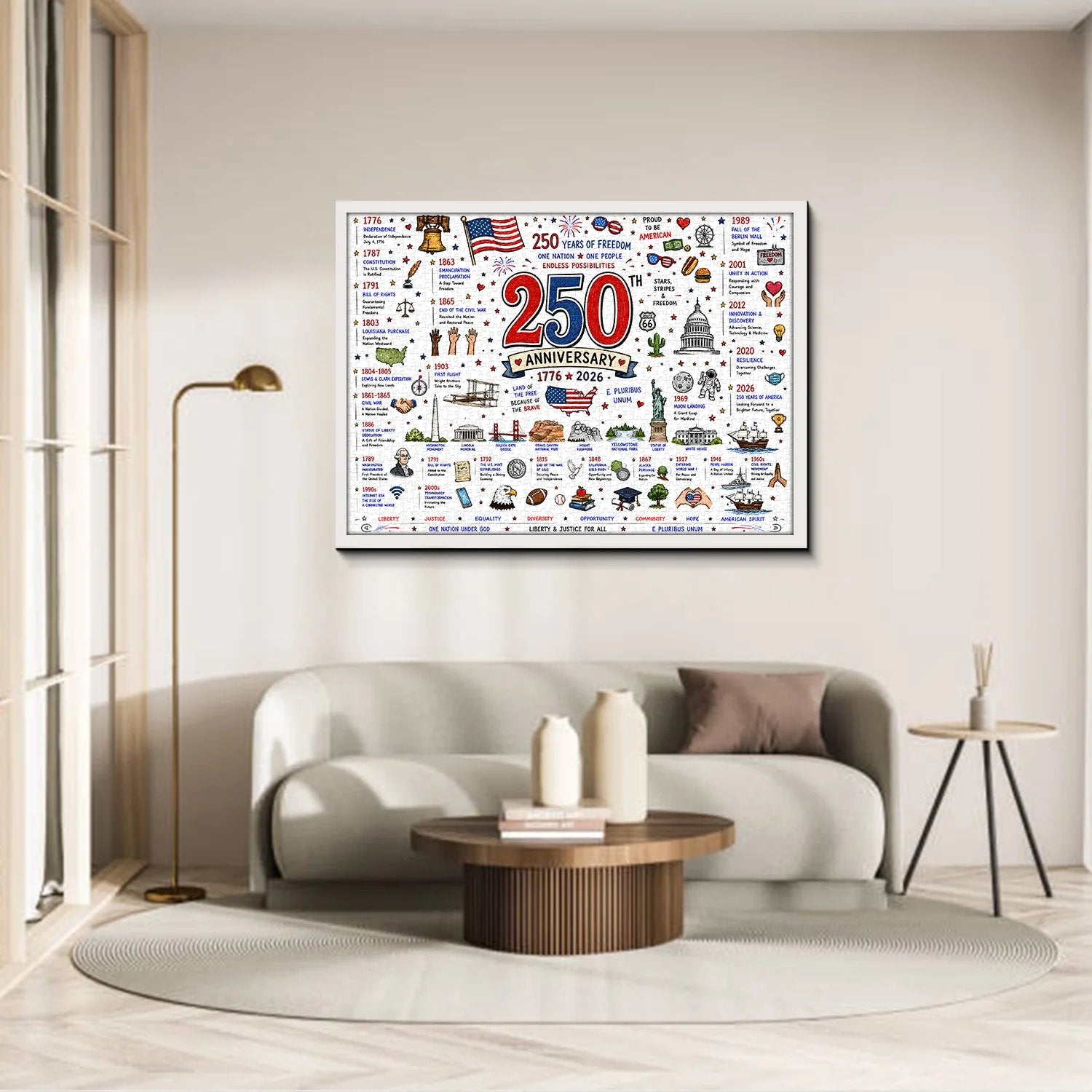 ⏳Limited time offer!!📢🧩 Patriotic America Jigsaw Puzzle 1000 Pieces 🎁 