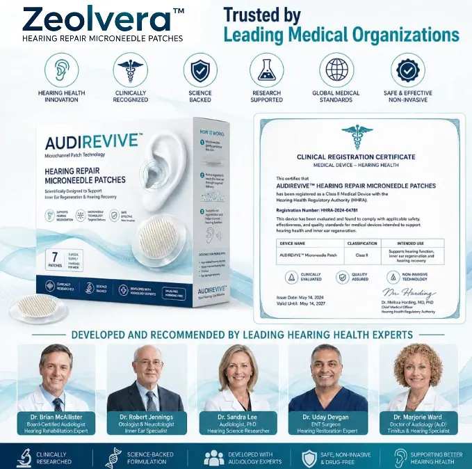 Zeolvera™ HEARING REPAIR MICRONEEDLE PATCHES ✅ Targets Hearing Loss, Tinnitus, Ear Infections, Balance Disorders, and Age-Related Ear Degeneration.
