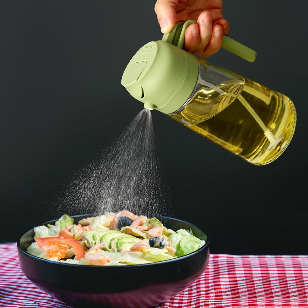 🍳 Revolutionize Your Cooking - 49% OFF - ✨ 2 in 1 Glass Oil Sprayer & Dispenser