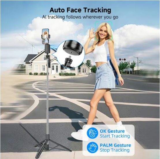🔥last Day 49% Off🔥 - Smart Ai Facial Recognition Phone Tripod🤳