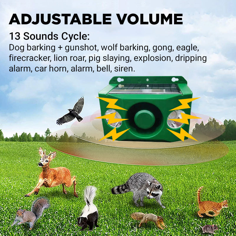 🔥2026 HOT SALE🔥Beast Repellent Solar Warning Lights with Loud Volume