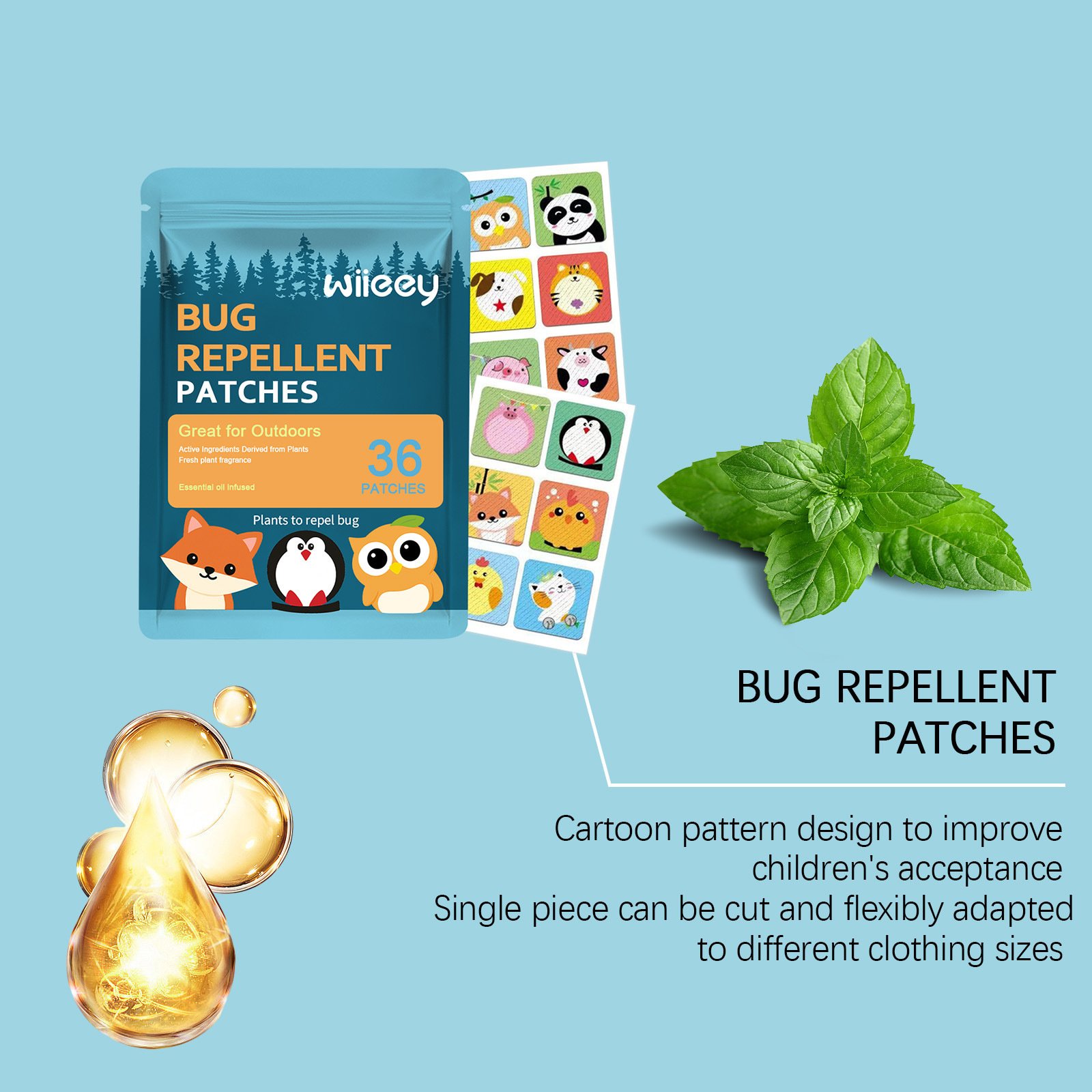 🎁Last day of the promotion🌿Mosquito Repellent Patches 🦟
