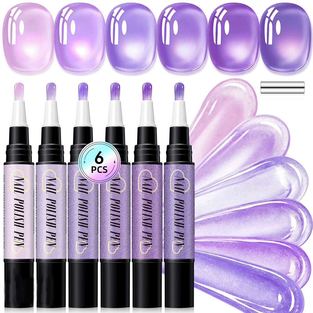💅Last Day Discount | 6PCS One-Step Gel Nail Art Pen Set – Salon Beauty at Home