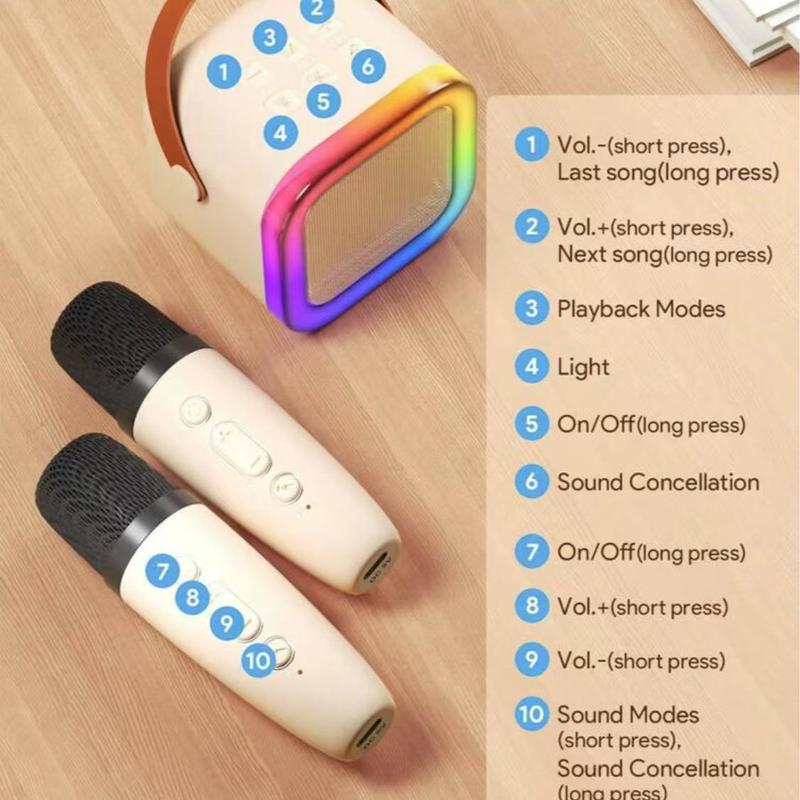 SAVE 49%🎁 Fall Portable Wireless Karaoke Speaker with 2 wireless Microphone