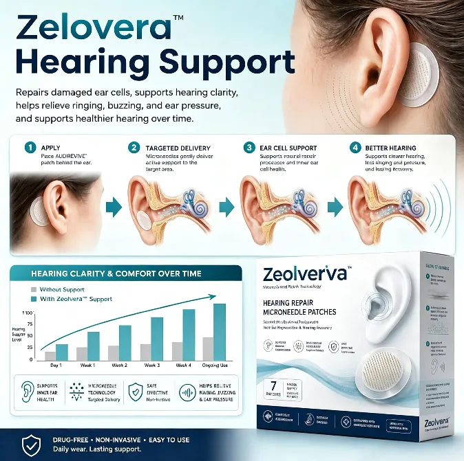 Zeolvera™ HEARING REPAIR MICRONEEDLE PATCHES ✅ Targets Hearing Loss, Tinnitus, Ear Infections, Balance Disorders, and Age-Related Ear Degeneration.