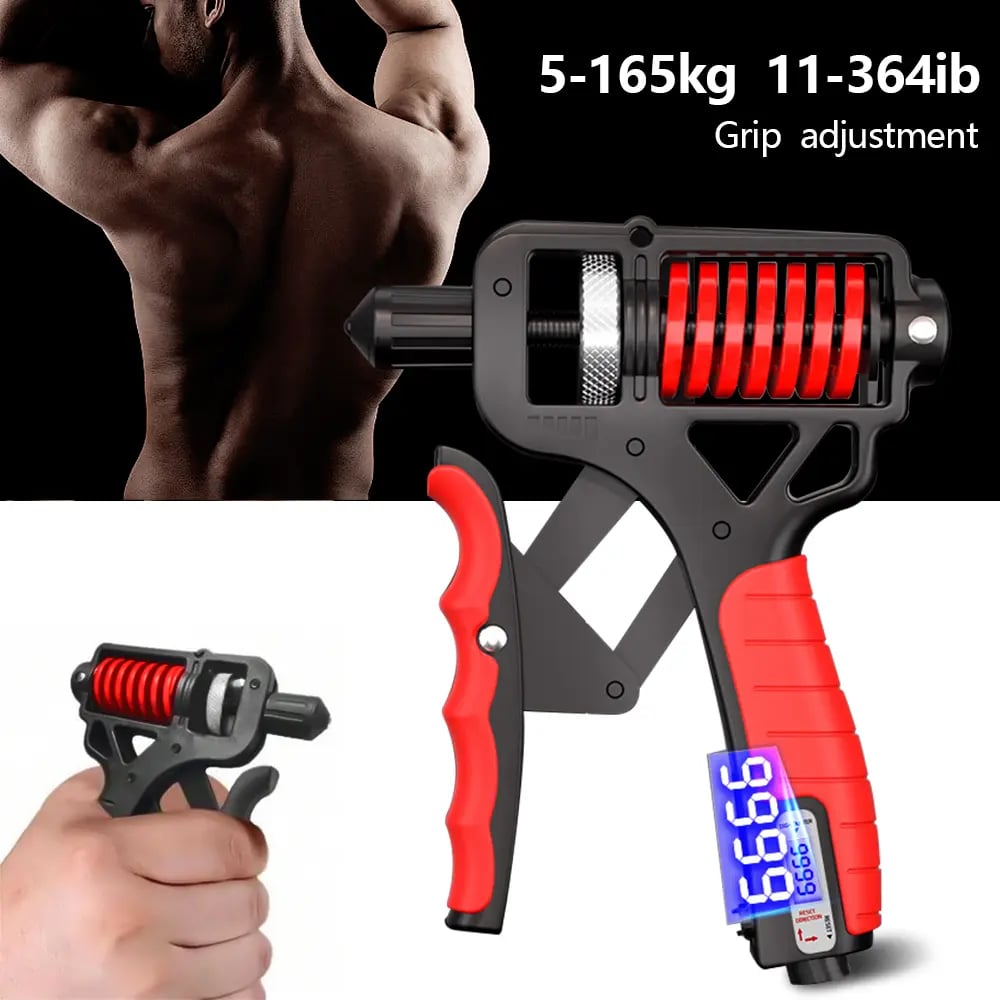 💪 11-364 lbs Hand Grip Strengthener | Forearm Workout Finger Stretcher Grip Ring ✨ Stress Relief for Athletes