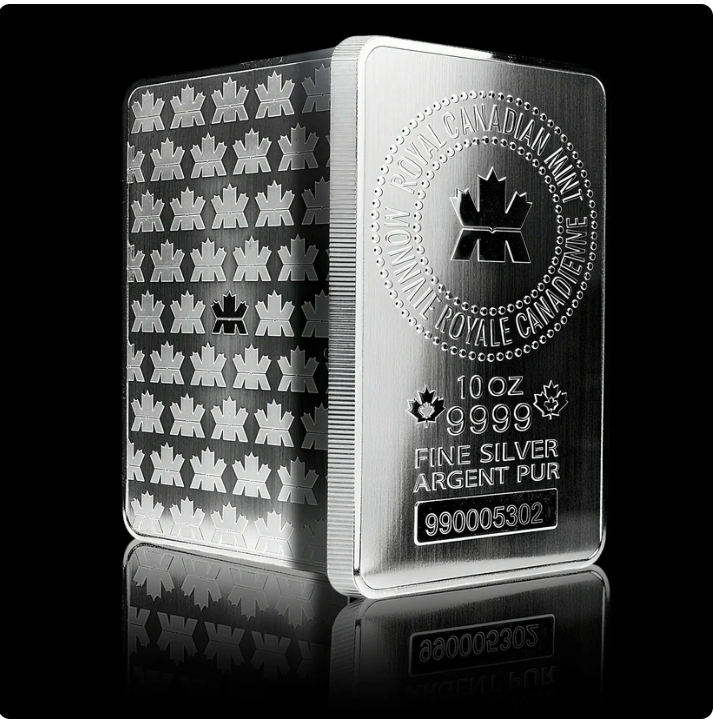 Ca Royal Canadian Mint 10 Oz Silver Bar