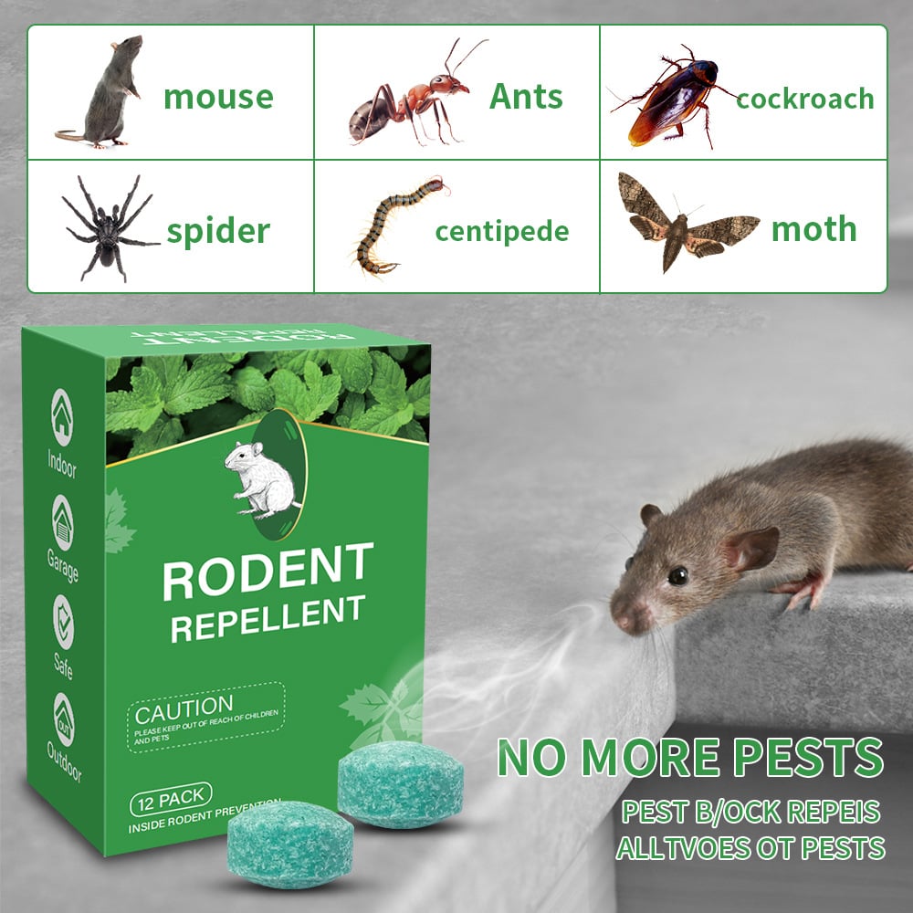 🚫🐀Tired of Mice Invading? 12-Pack Natural Repellent Balls!