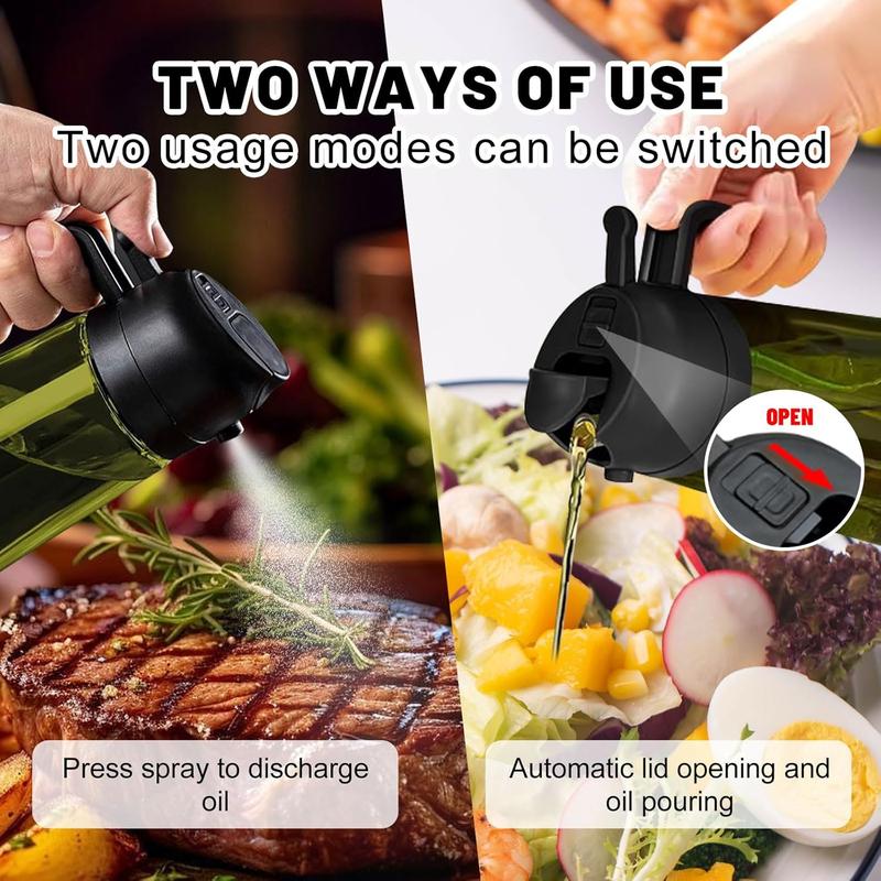 🍳 Revolutionize Your Cooking - 49% OFF - ✨ 2 in 1 Glass Oil Sprayer & Dispenser