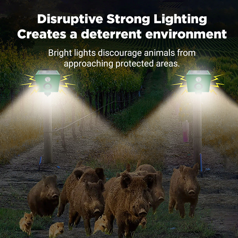 🔥2026 HOT SALE🔥Beast Repellent Solar Warning Lights with Loud Volume