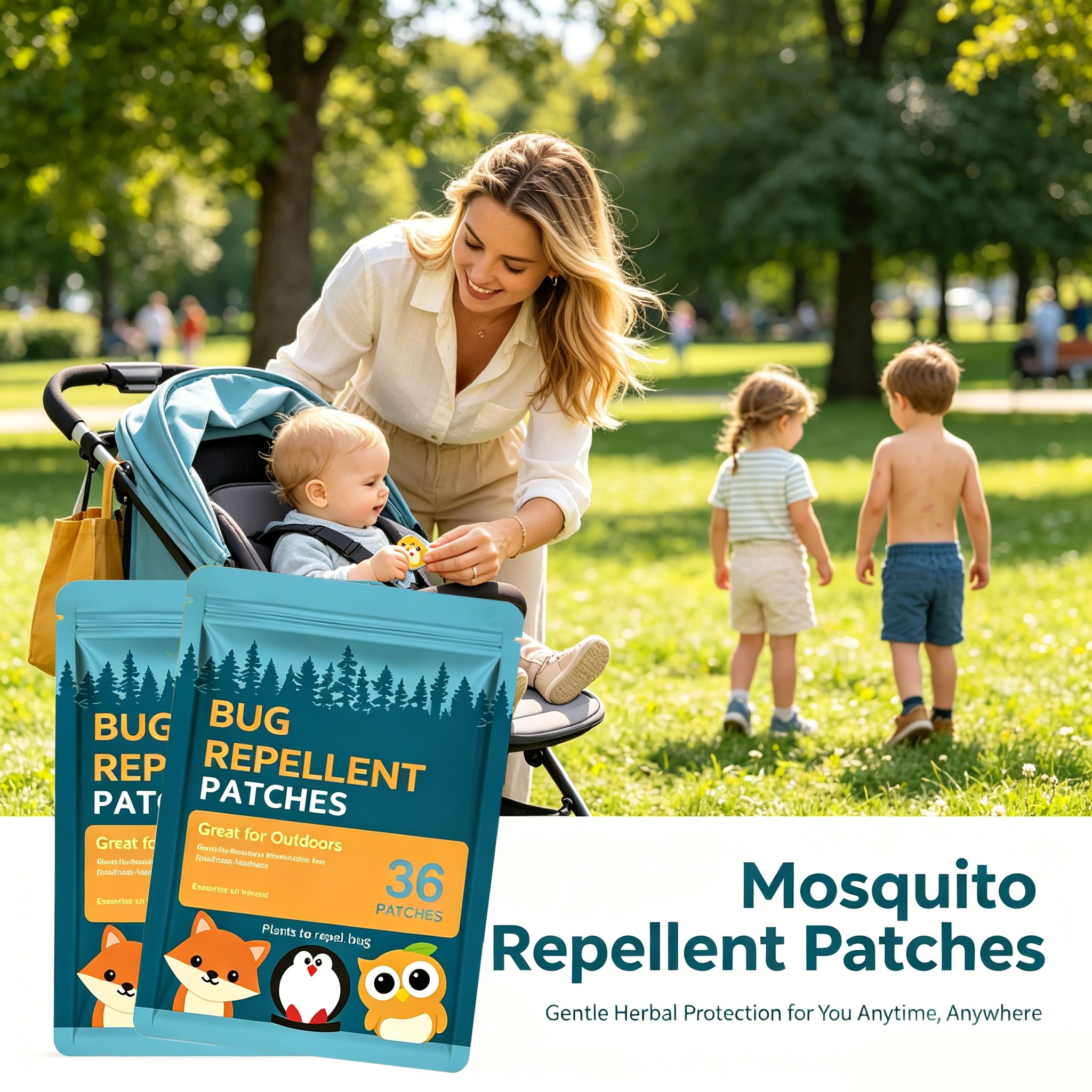 🎁Last day of the promotion🌿Mosquito Repellent Patches 🦟