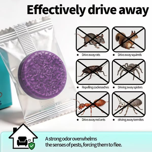 🏆12-Pack Rodent Repellent Balls for Home Kitchen Effective Pest Control Solution🐀🐍🐜🦂🦟