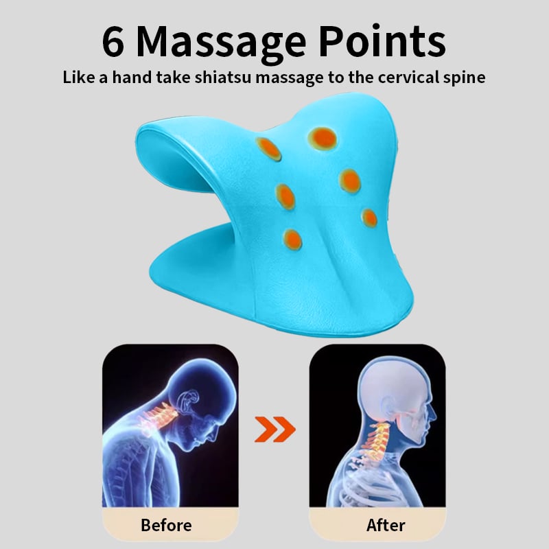 🎁Last day of the promotion🎁Neck Stretcher ,Neck Hump Corrector,Neck and Shoulder Relaxer Cervical Traction Device Pillow