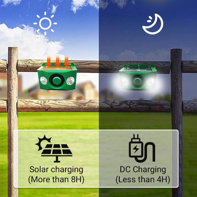 🔥2026 HOT SALE🔥Beast Repellent Solar Warning Lights with Loud Volume
