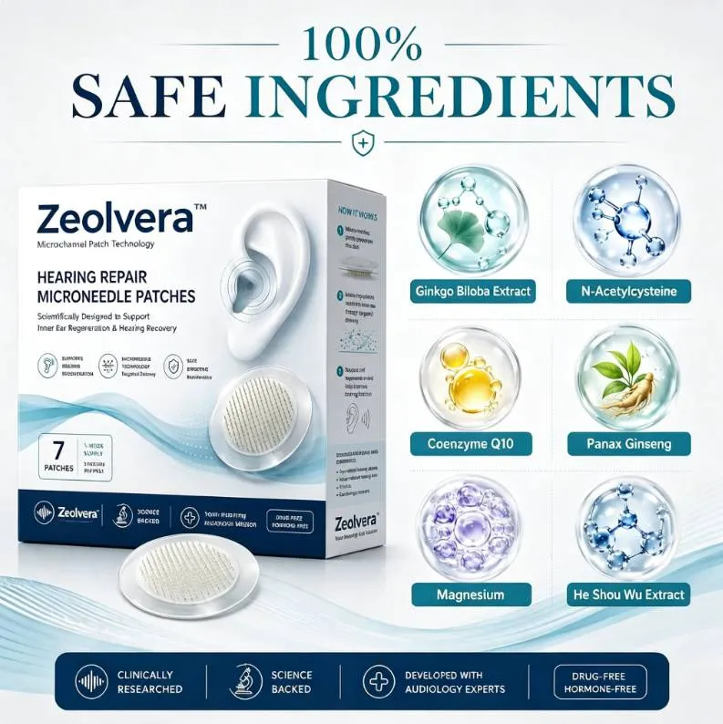 Zeolvera™ HEARING REPAIR MICRONEEDLE PATCHES ✅ Targets Hearing Loss, Tinnitus, Ear Infections, Balance Disorders, and Age-Related Ear Degeneration.