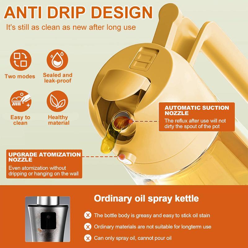 🍳 Revolutionize Your Cooking - 49% OFF - ✨ 2 in 1 Glass Oil Sprayer & Dispenser