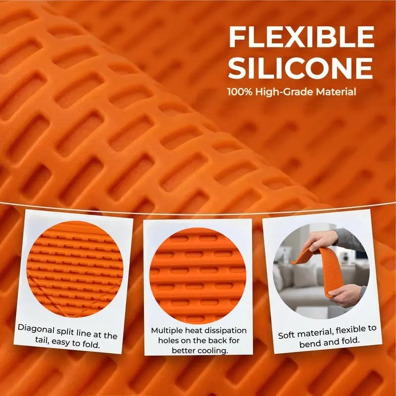 Portable Foldable Silicone Phone Holder, Bendable Freely into Any Shape, Multi-Angle Adjustable Stand for Mobile Phone