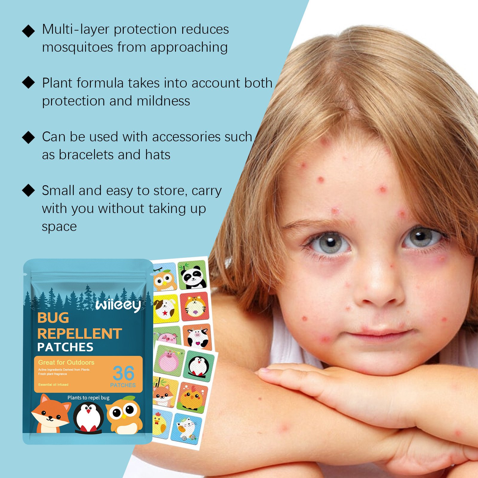 🎁Last day of the promotion🌿Mosquito Repellent Patches 🦟
