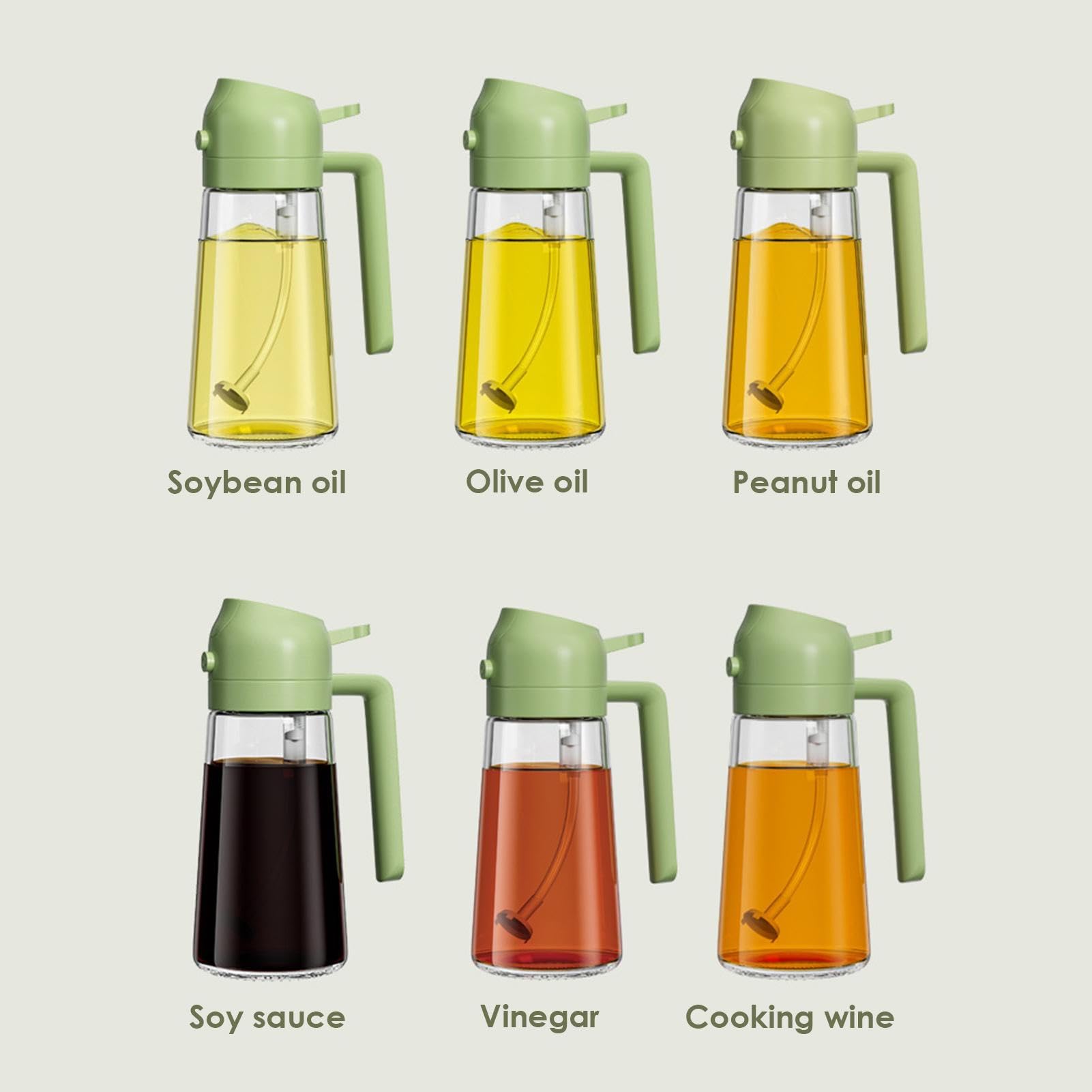 🍳 Revolutionize Your Cooking - 49% OFF - ✨ 2 in 1 Glass Oil Sprayer & Dispenser