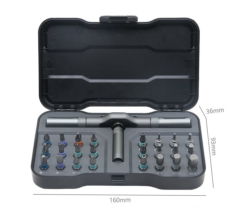 🔥🔥24 in 1 DlY Screwdriver Set Magnetic Compact and Portable Ratchet Screwdriver