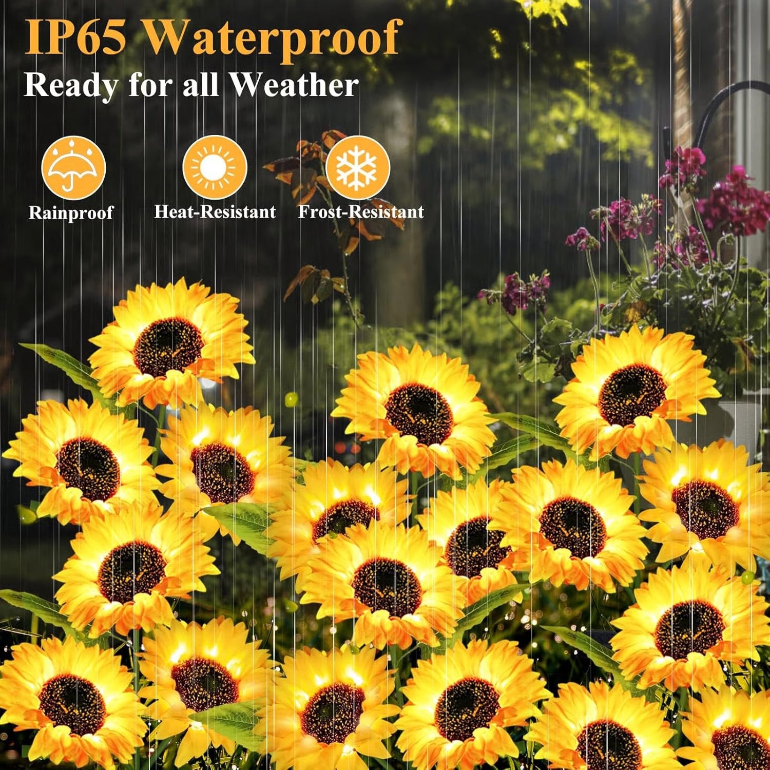 🌻Sunflower Solar Powered Lights for Garden（2PCS)