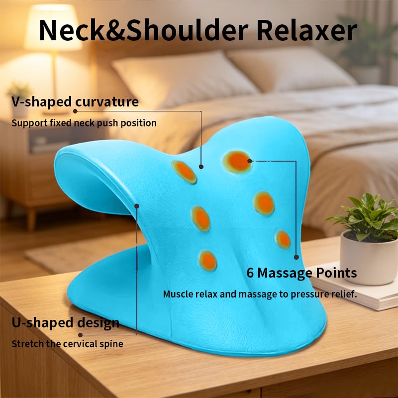 🎁Last day of the promotion🎁Neck Stretcher ,Neck Hump Corrector,Neck and Shoulder Relaxer Cervical Traction Device Pillow