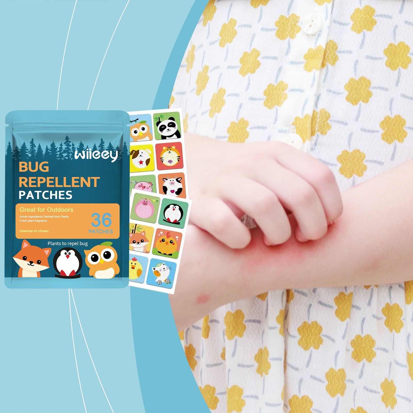 🎁Last day of the promotion🌿Mosquito Repellent Patches 🦟