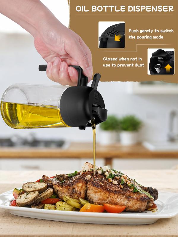 🍳 Revolutionize Your Cooking - 49% OFF - ✨ 2 in 1 Glass Oil Sprayer & Dispenser