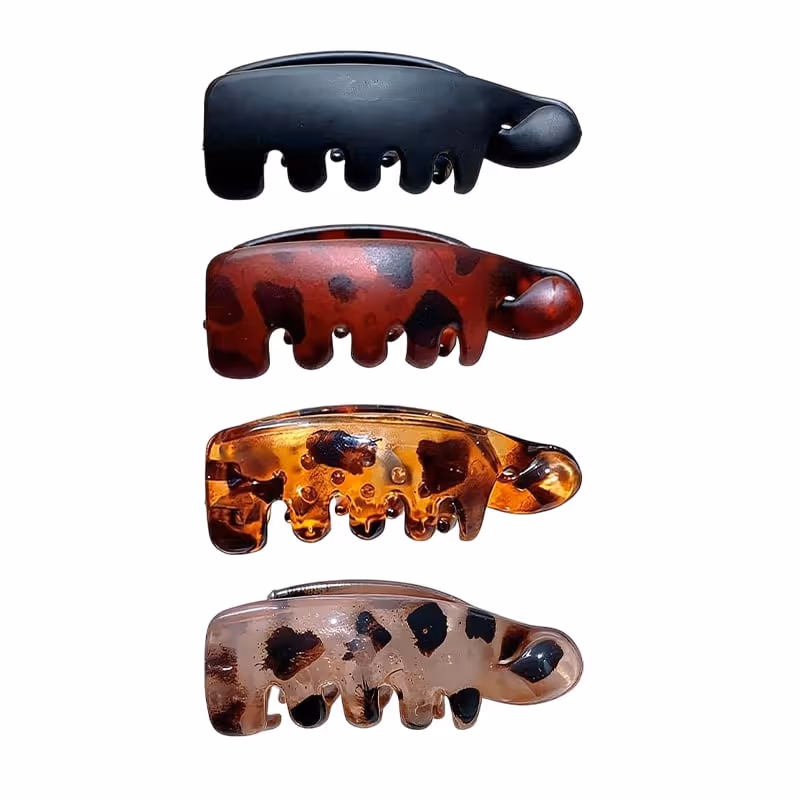🐆 Leopard Hair Claw Clip | Effortless Chic Updo In Seconds