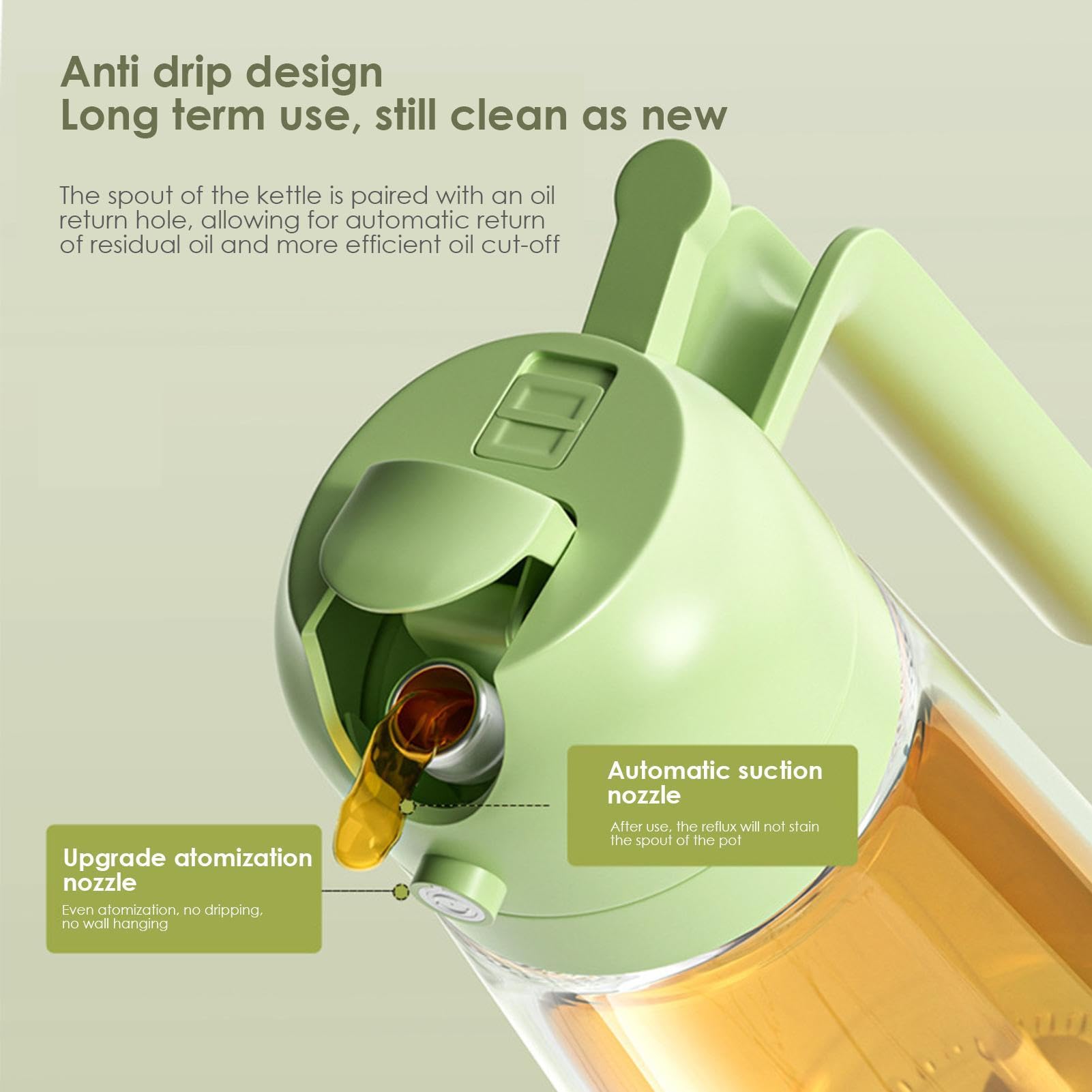 🍳 Revolutionize Your Cooking - 49% OFF - ✨ 2 in 1 Glass Oil Sprayer & Dispenser