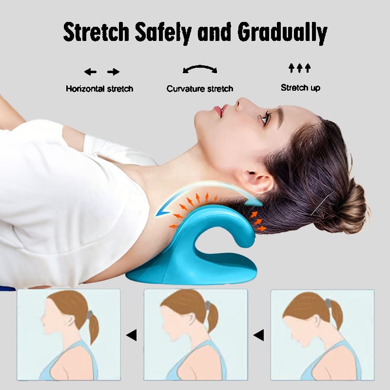 🎁Last day of the promotion🎁Neck Stretcher ,Neck Hump Corrector,Neck and Shoulder Relaxer Cervical Traction Device Pillow