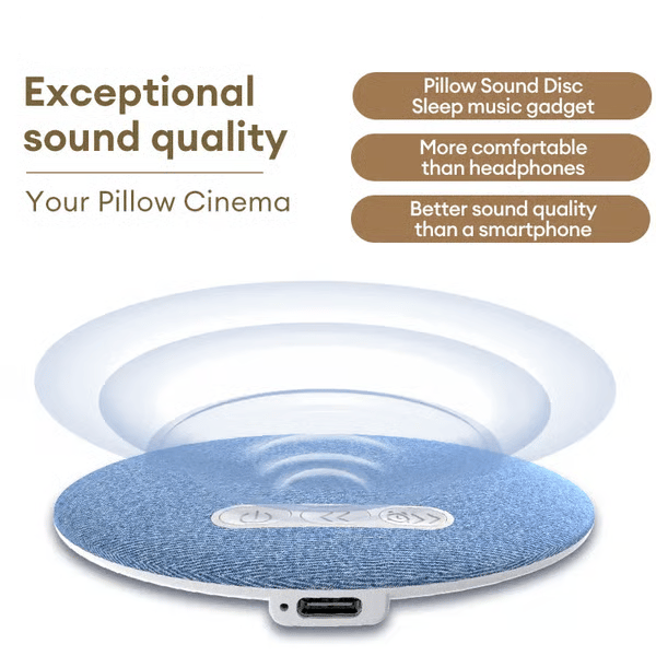 🔥Last Day Promotion 49% OFF🔥 - S1 Ultra-Thin Bluetooth Pillow Speaker with Bluetooth 6.0 - Bone Conduction Technology