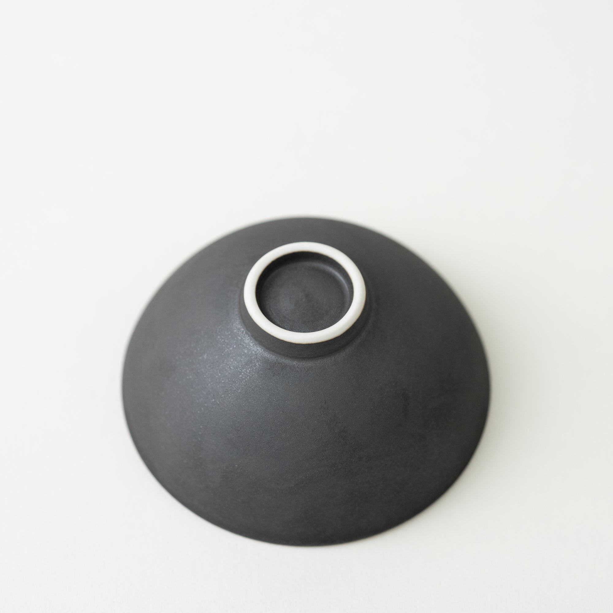 Sake/Tea Cup (Deep) / Black Glaze-Inner