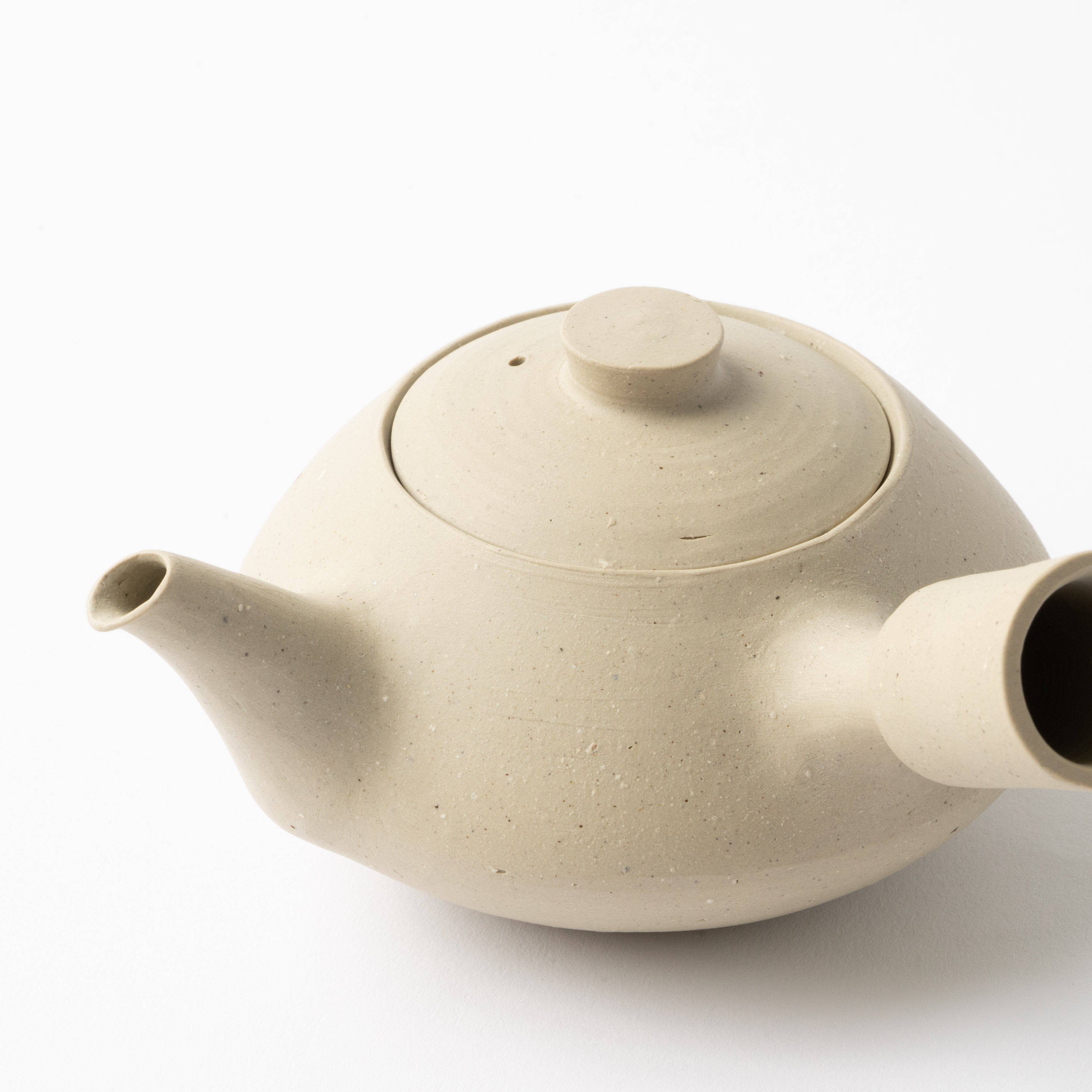 White Bizen Kyusu Teapot 
