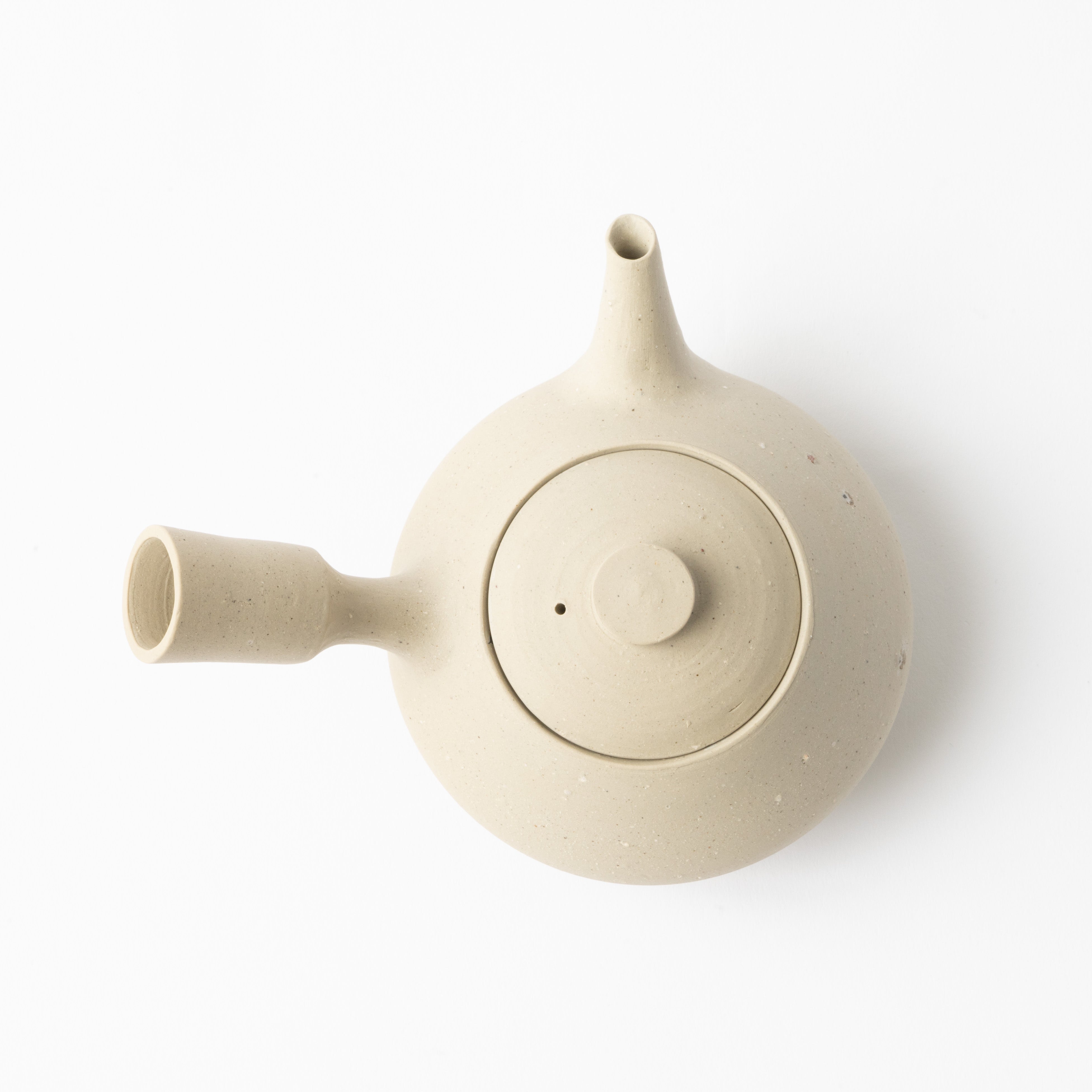 White Bizen Kyusu Teapot 