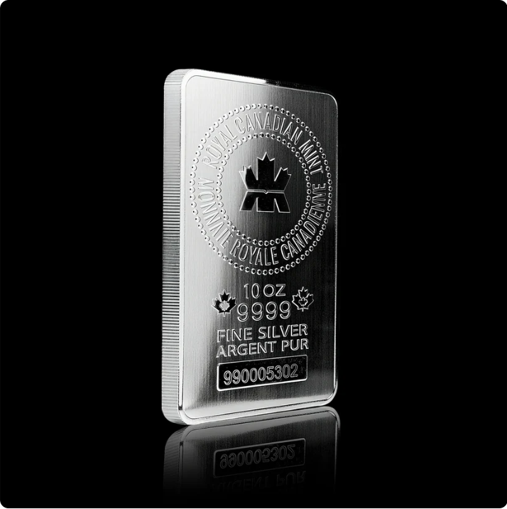 Ca Royal Canadian Mint 10 Oz Silver Bar