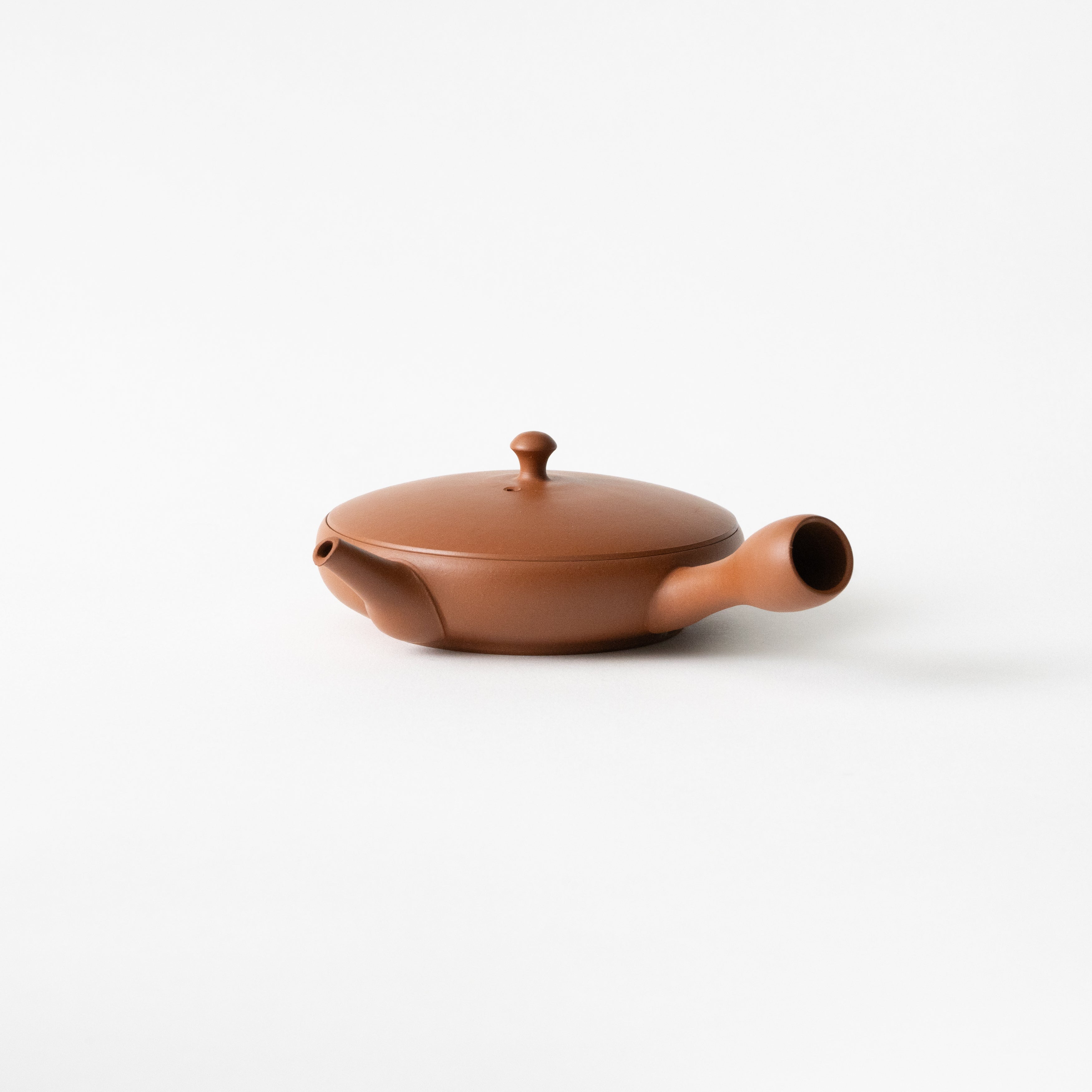 Round Flat Teapot (Red) 
