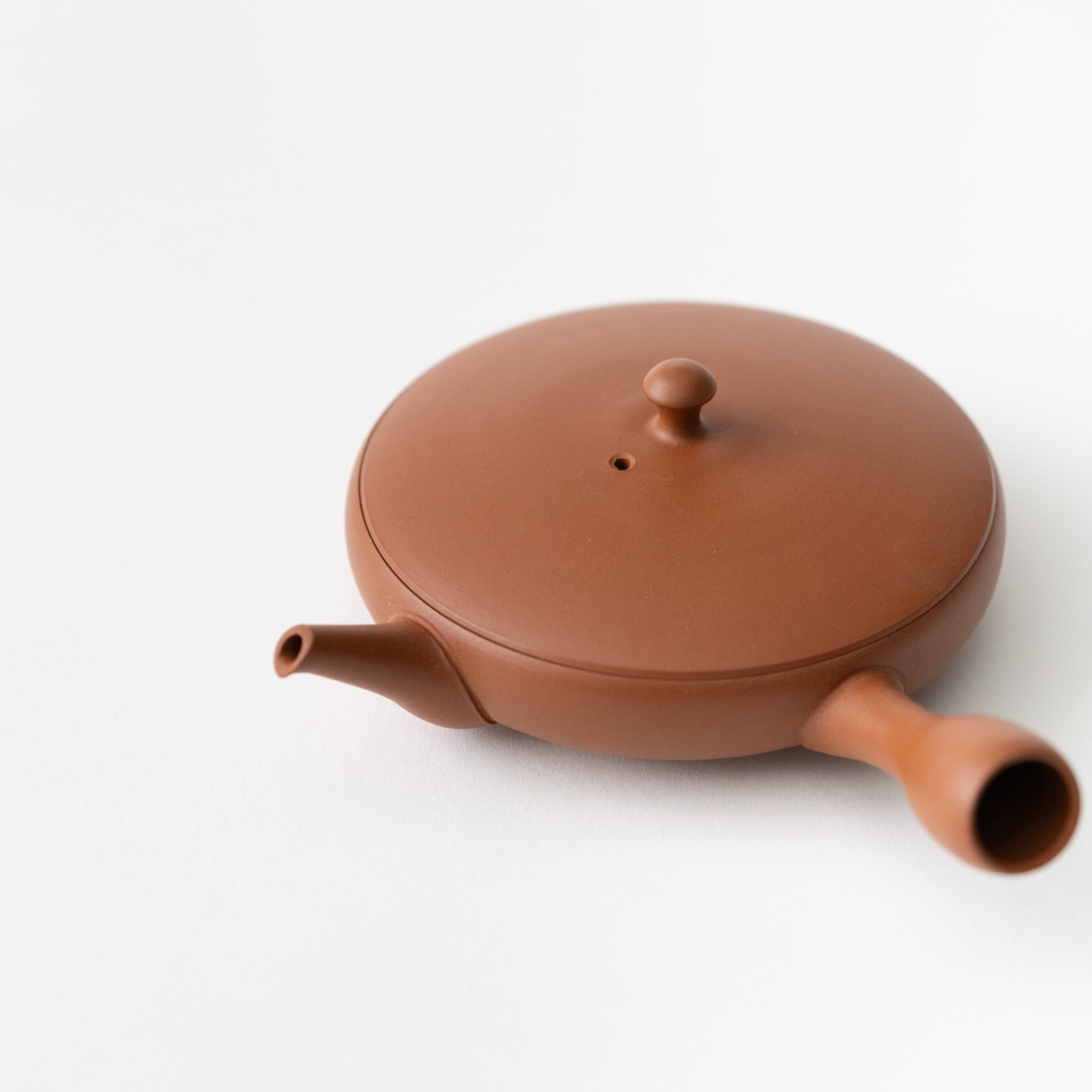 Round Flat Teapot (Red) 