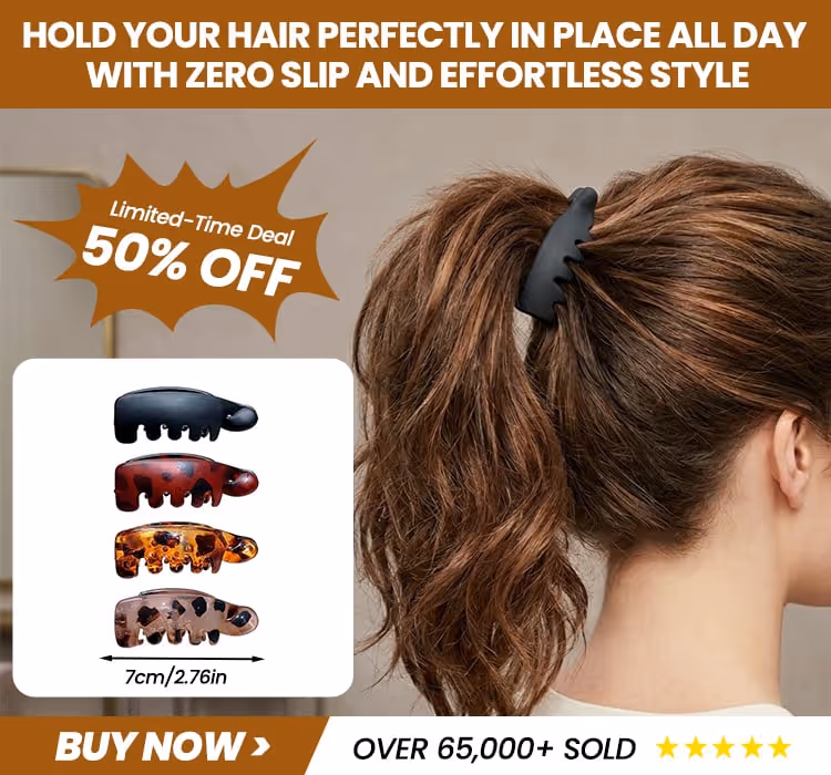 🐆 Leopard Hair Claw Clip | Effortless Chic Updo In Seconds