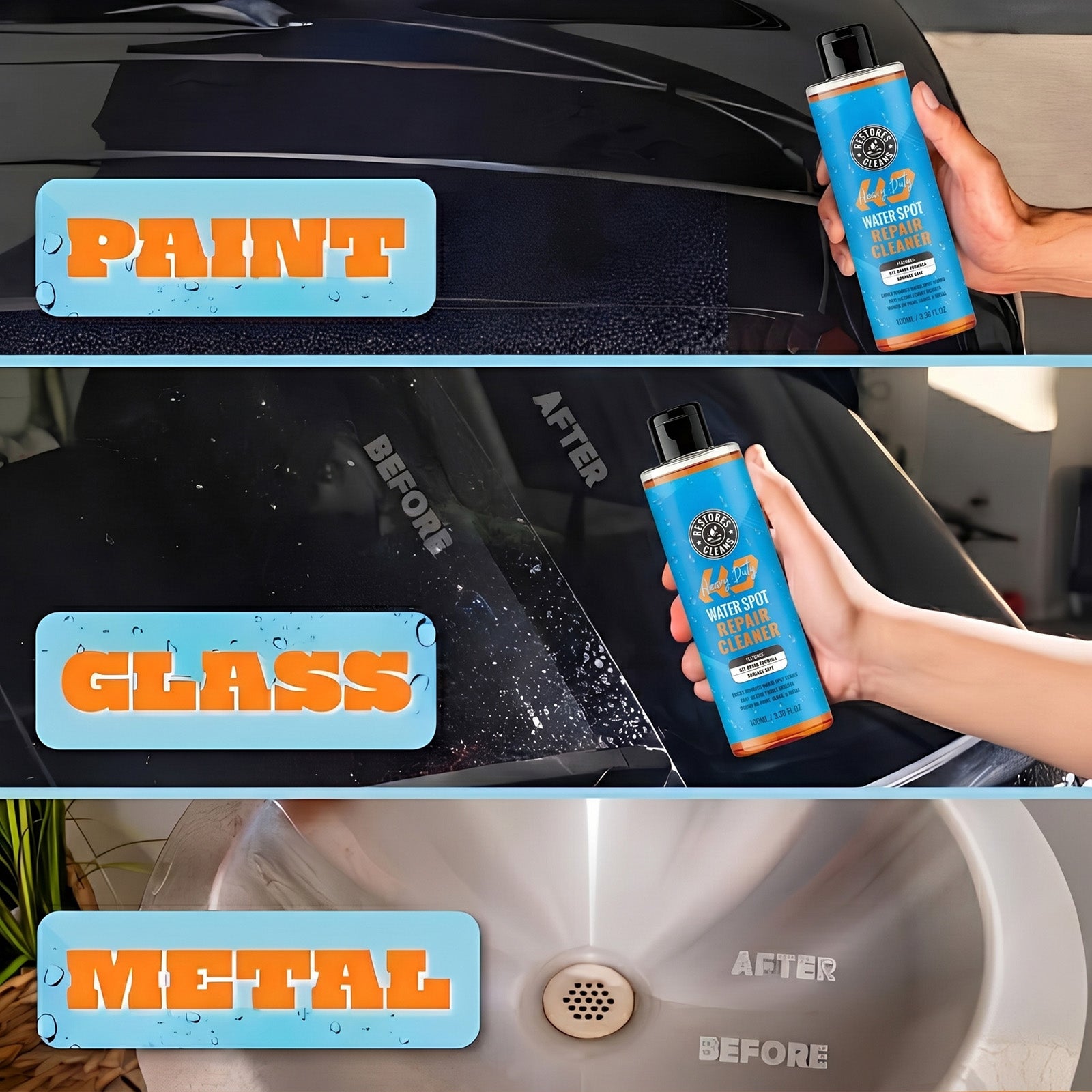 🔥LAST DAY DISCOUNT🔥 Pro Water Spot Eraser Gel | Wipe Away Hard Water Stains Instantly