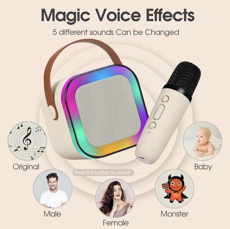 SAVE 49%🎁 Fall Portable Wireless Karaoke Speaker with 2 wireless Microphone