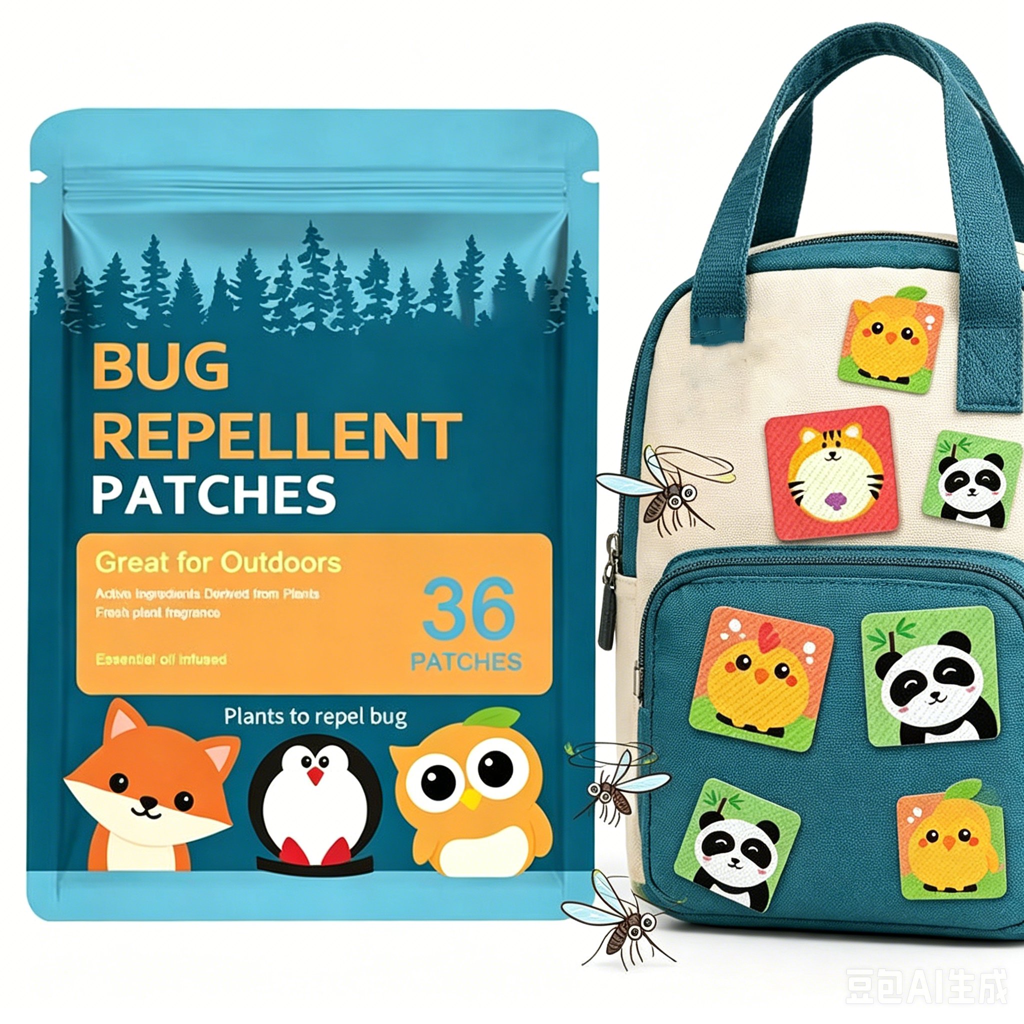 🎁Last day of the promotion🌿Mosquito Repellent Patches 🦟