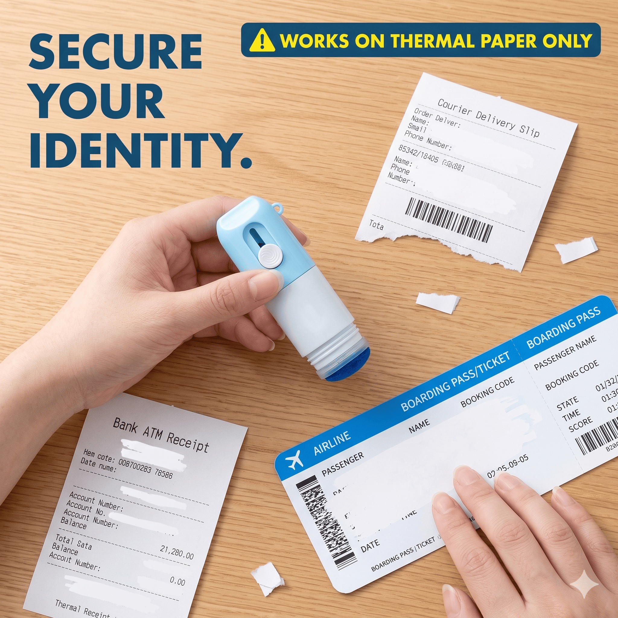 🔥Last Day 50% OFF🔥2-in-1 Box Cutter & Thermal Paper Eraser