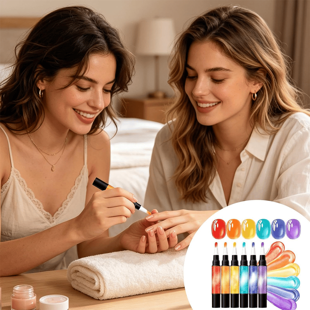 💅Last Day Discount | 6PCS One-Step Gel Nail Art Pen Set – Salon Beauty at Home