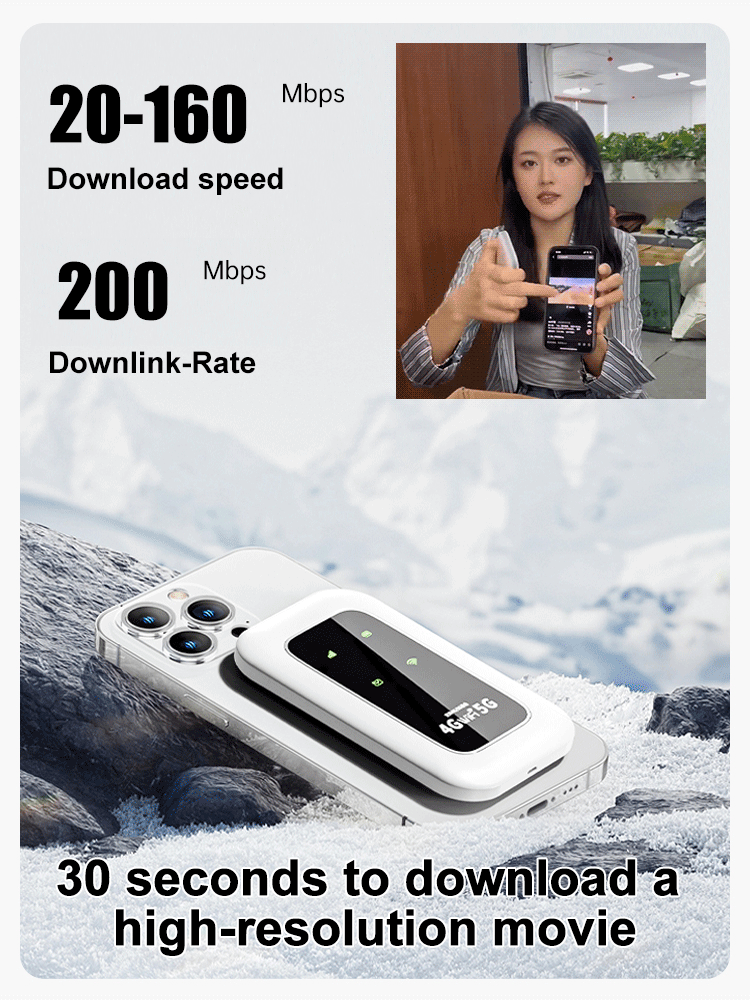 🥰Last Day Discount！⏲️Limited Time 53%OFF📶 All-Network Pocket WiFi – Ready in Seconds No Setup! No Hassle! Just Connect!🔥[Power on and use, free for life]）
