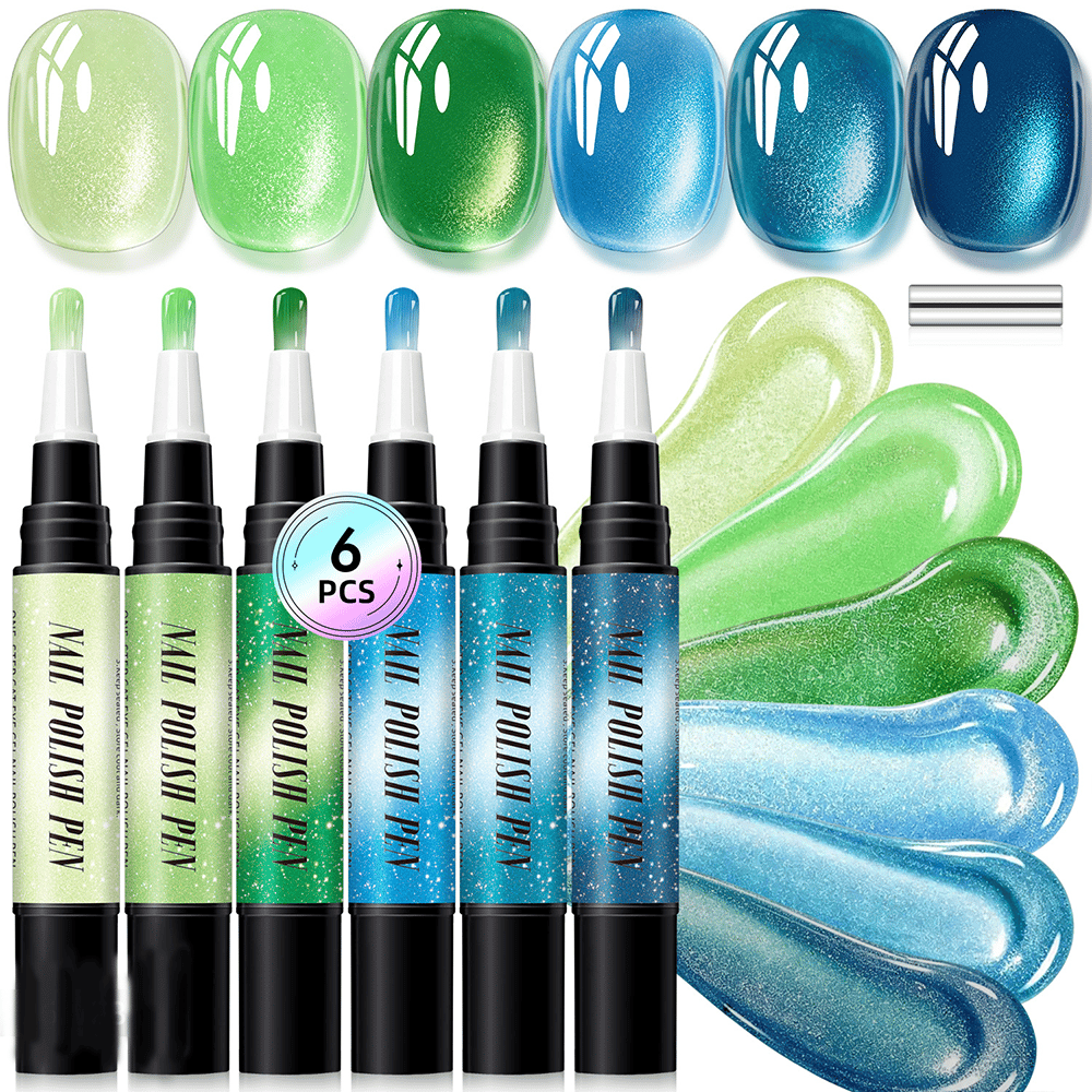 💅Last Day Discount | 6PCS One-Step Gel Nail Art Pen Set – Salon Beauty at Home